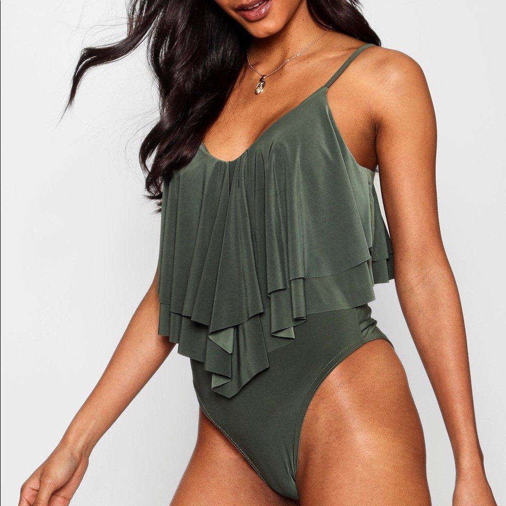 Boohoo - Double Frill Bodysuit